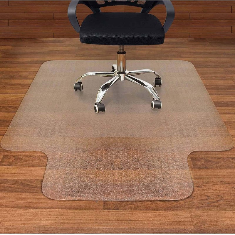 AiBOB Office Chair Mat for Hardwood Floor, 45 X 53 inches, Hard Floor Chair Mats Under Computer Desk, Easy Glide for Rolling Chairs, No Curling - Image 1